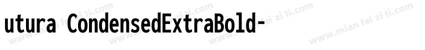 utura CondensedExtraBold字体转换